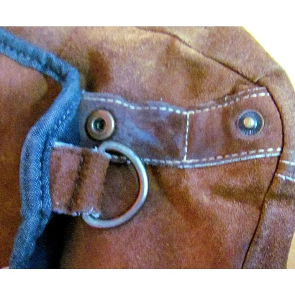 Wilsons Leather M. JULIAN Suede Messenger Bag Tote